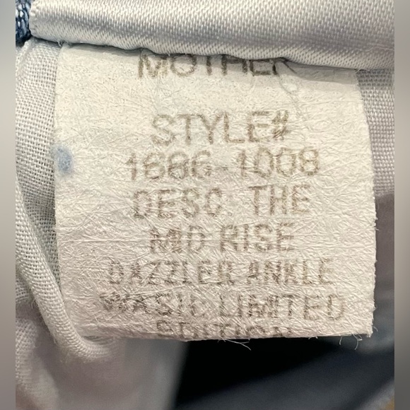 NWT MOTHER Mid Rise Dazzler Jean‎ in Limited Edition Sz 32 - Picture 12 of 14